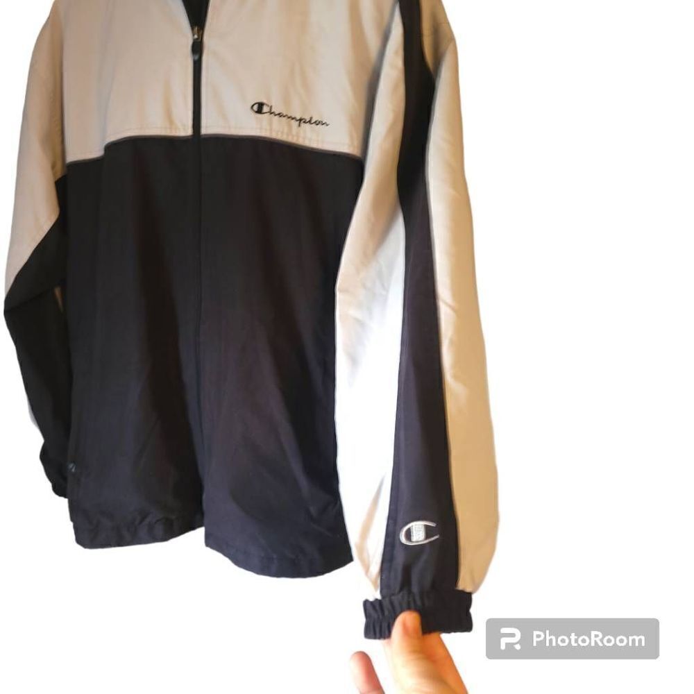 Vintage Champion Men’s Color Block Full Zip Windbreaker Size Large - Picture 3 of 5
